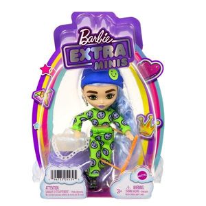 Papusa Barbie cu par lung si accesorii, Extra Minis, HGP65 imagine