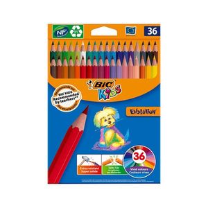 Set creioane colorate Evolution Bic, P36 imagine