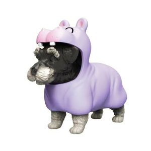 Mini figurina, Dress Your Puppy, Schnauzer in costum de hipopotam, S2 imagine