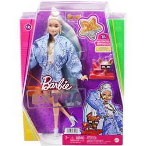 Papusa Barbie Extra cu 15 accesorii imagine