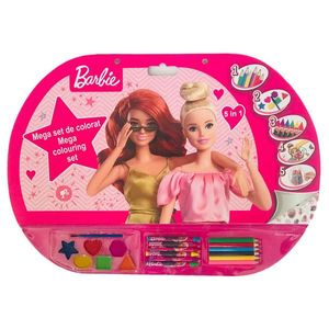 Mega Set de colorat 5 in 1, Barbie imagine