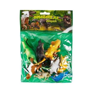 Set figurine dinozauri in punga medie, Crazoo imagine
