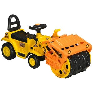 HOMCOM Excavator cu role, sunet realist, masina de constructii pentru copii, camion de constructii | AOSOM RO imagine