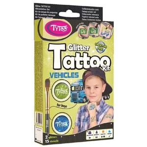 Glitter Tattoo Kit: Vehicles imagine