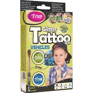Glitter Tattoo Kit: Vehicles. Tatuaje cu sclipici: vehicule imagine