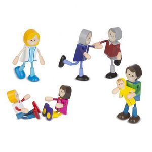 Set figurine flexibile Familia - Melissa & Doug imagine
