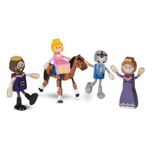 Set figurine flexibile Familia Regala - Melissa & Doug imagine