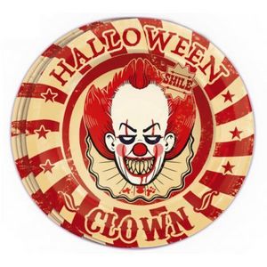 Farfurii clown horror 23 cm imagine