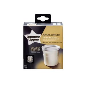 Recipiente De Stocare Lapte Matern, Tommee Tippee, 4 buc imagine