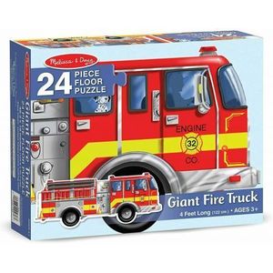 Puzzle de podea gigant Masina de pompieri Melissa and Doug 0436 imagine