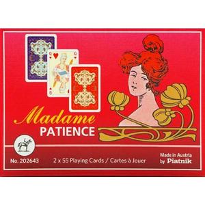 Pachet dublu carti de joc - Madame patience format mic imagine