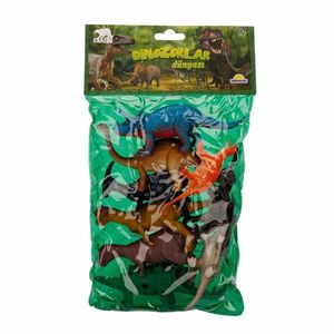 Set figurine dinozauri in punga mare, Crazoo, 9 buc imagine