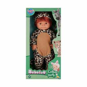 Papusa Bebelou in costum de leopard, Dollz n More, 40 cm imagine