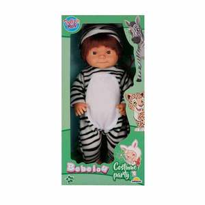 Papusa Bebelou in costum de zebra, Dollz n More, 40 cm imagine