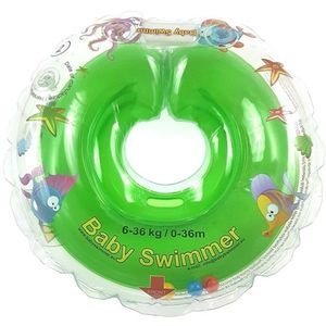 Colac de gat pentru bebelusi cu zornaitoare - Verde, 6-36 luni | Baby Swimmer imagine