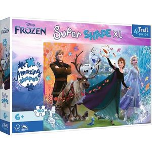 Puzzle - Primo Super Shape XL - Disney, Frozen - Descopera Lumea Inghetata | Trefl imagine