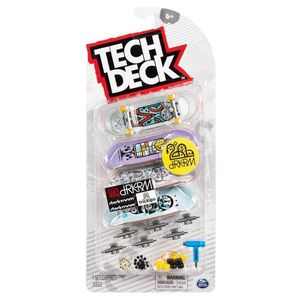 Set mini placa skateboard Tech Deck, 4 buc, Drkrm, 20136719 imagine