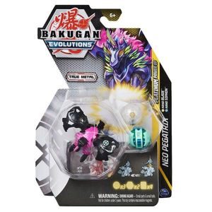 Figurina metalica Bakugan Evolutions, Platinum Power Up S4, Neo Pegatrix, 20138083 imagine