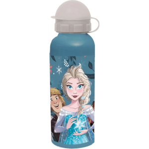 Sticla apa aluminiu Frozen Elsa 520 ml SunCity albastra imagine