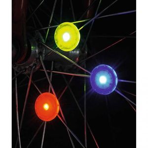 Set 3 lumini led pentru biciclete Moses albastru galben rosu imagine