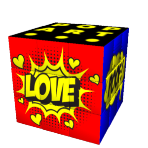 Cub Rubik - Design - Fun: Pop Art Cartoon | Iconicube imagine