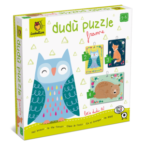 Puzzle educativ - Dudu Puzzle Frame: Animale din padure | Ludattica imagine