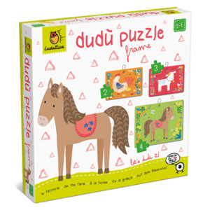Puzzle educativ - Dudu Puzzle Frame: Animalele de la ferma | Ludattica imagine