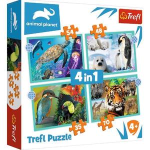 Puzzle 4 in 1. Animal Planet: Misterioasa lume a animalelor imagine