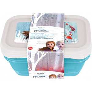 Set 3 recipiente hrana cu capac SunCity Frozen imagine