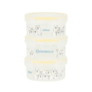 Set 3 boluri ermetice Maxi 300 ml pentru pastrarea hranei Badabulle imagine