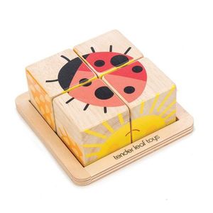Puzzle din lemn - Baby Blocks | Tender Leaf Toys imagine