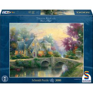 Puzzle 3000 piese - Thomas Kinkade - Lamplight Manor | Schmidt imagine