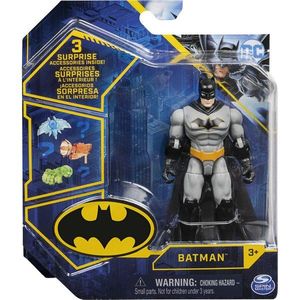 Figurina - DC - Batman cu 3 Accesorii, 10 cm | Spin Master imagine