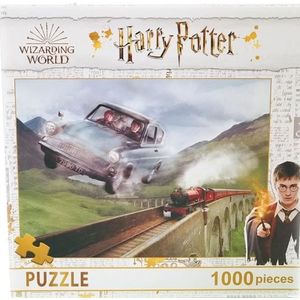 Puzzle Harry Potter - Masina Zburatoare, 1000 piese | Jigsaw Puzzle imagine