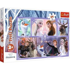 Puzzle - Trefl 24 Maxi Frozen2 O Lume Magica | Trefl imagine