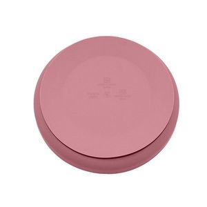 Farfurie din silicon PetiteMars fara BPA cu ventuza TakeMatch 6 luni+ roz imagine