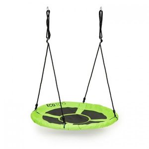 Leagan pentru copii Ecotoys rotund tip cuib de barza suspendat 110 cm MIR6001 verde imagine