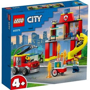 LEGO® City - Remiza si masina de pompieri (60375) imagine