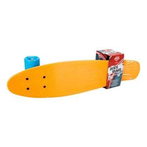 Skateboard din plastic, Rising Sports Xtreme, Portocaliu, 58 cm imagine
