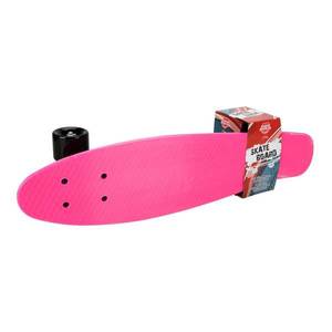 Skateboard din plastic, Rising Sports Xtreme, Roz, 58 cm imagine