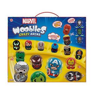 Wooblies Marvel - Pachet arena + 2 lansatoare + 4 figurine imagine