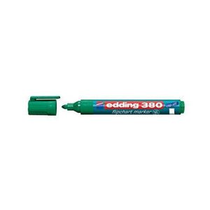 Marker Edding 380 pentru flipchart, varf rotund, 1.5-3 mm, verde imagine