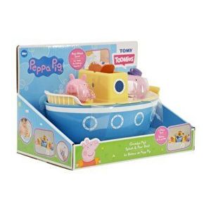 Set de joaca pentru baie Tomy Peppa Pig - Barca bunicului Pig imagine