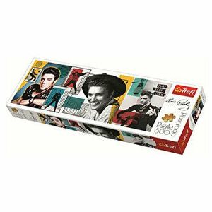 Puzzle Trefl panorama 500 colaj Elvis Presley, 500 piese imagine