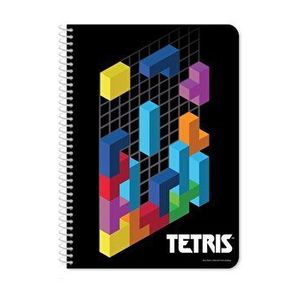 Caiet cu spirala Tetris, 17x25 cm imagine