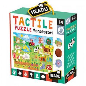 Montessori Puzzle Headu Tactil imagine
