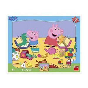 Puzzle cu rama - La joaca cu Peppa Pig, 12 piese imagine
