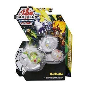 Set figurine Bakugan S4 Evolutions, Pachet Starter - Serpillious Ultra Verde, Colossus, Neo Dragonoid imagine