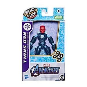 Avengers, Figurina Bend and Flex - Fire Mission: Red Skull imagine