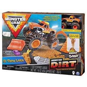 Set Monster Jam - Comioneta cu nisip si accesorii El Toro Loco imagine